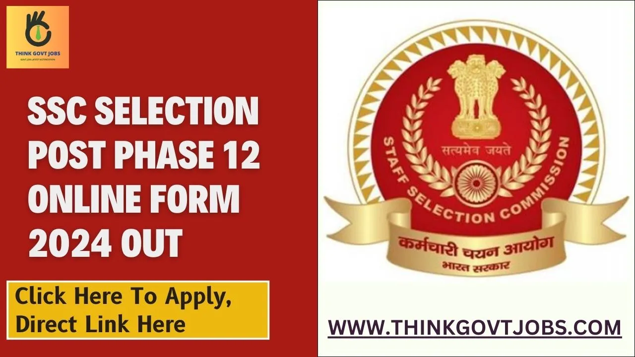 Ssc Selection Post Phase Online Form