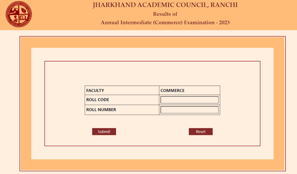JAC Board 12th Result 2023 Commerce