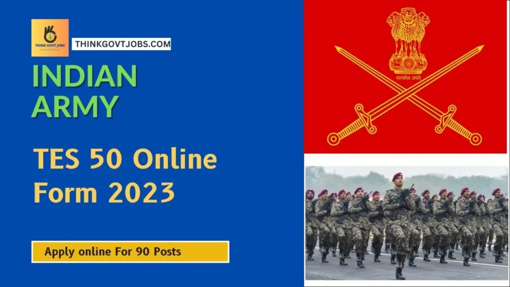 Indian Army TES 50 Online Form 2023