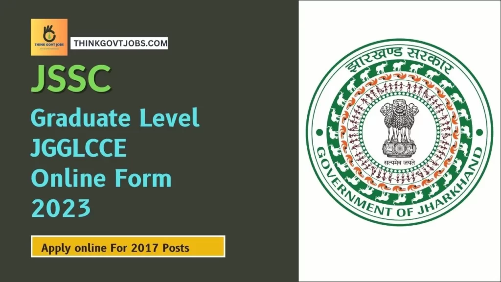 JSSC Graduate Level JGGLCCE Online Form 2023
