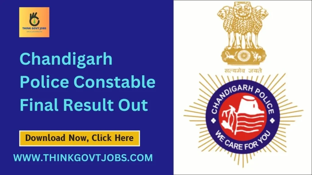 Chandigarh Police Constable Final Result Out