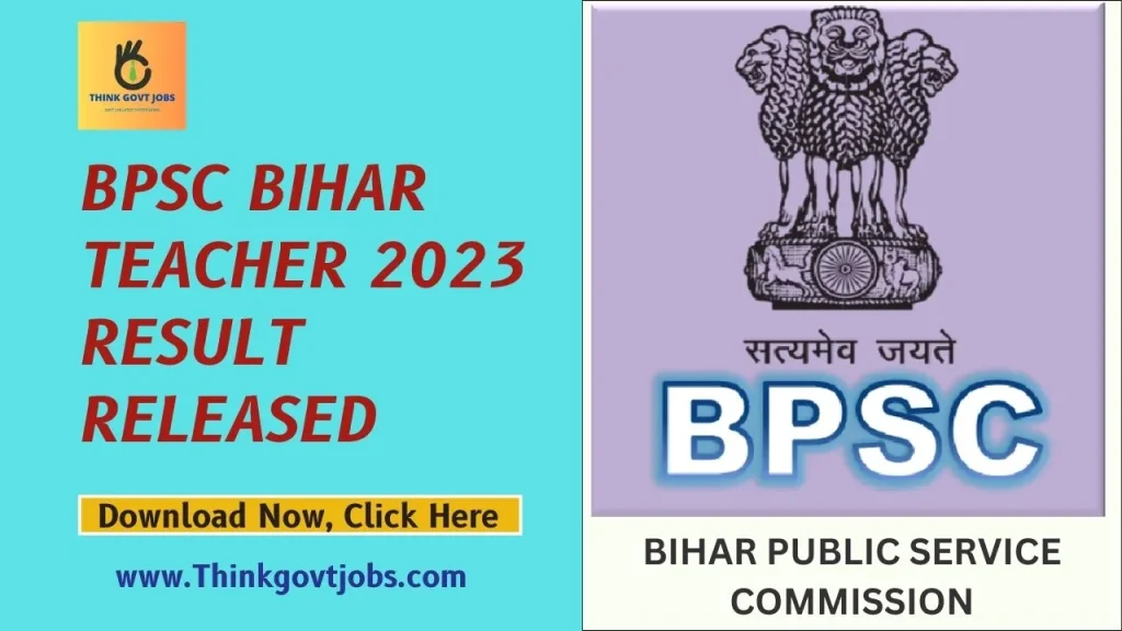 BPSC Bihar Teacher 2023 Result Released