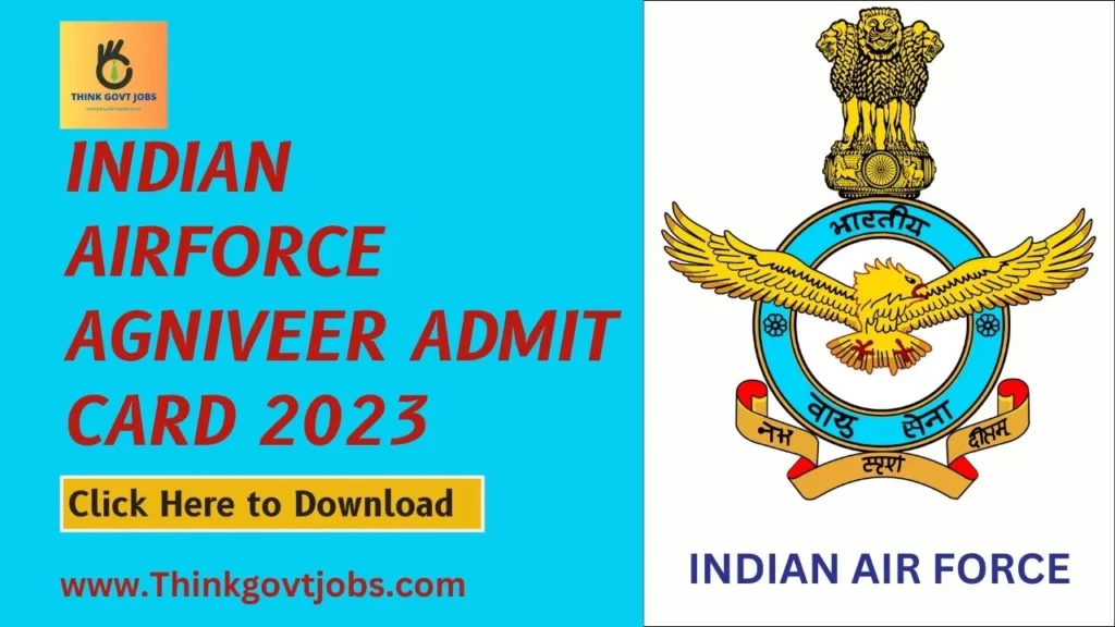 Indian Airforce Agniveer Admit card 2023