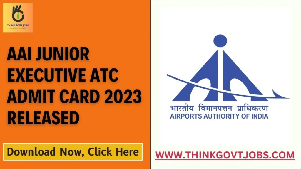 AAI Junior Executive ATC Admit Card 2023 Released