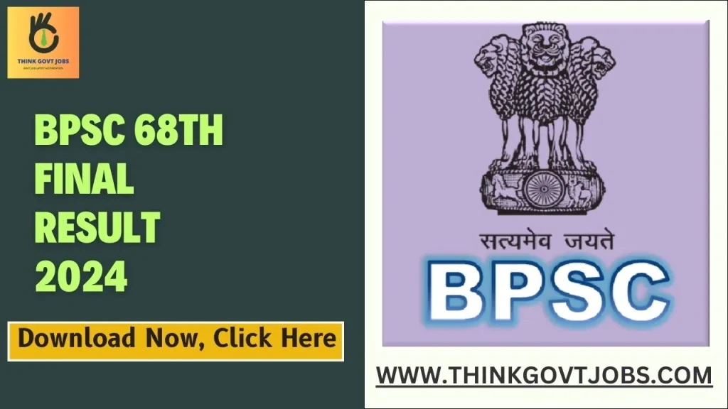 BPSC 68th Final Result 2024