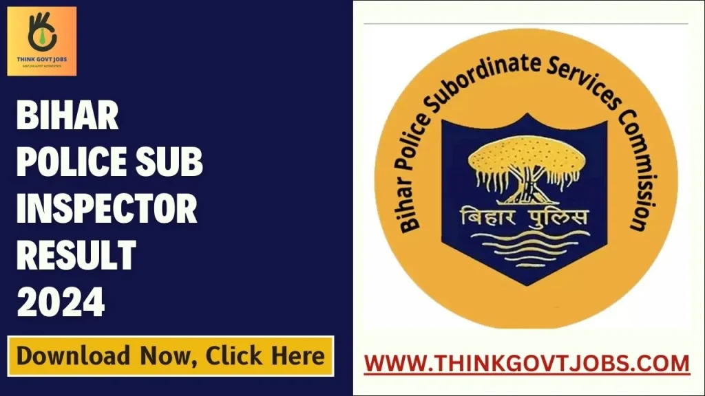 Bihar Police Sub Inspector Result 2024