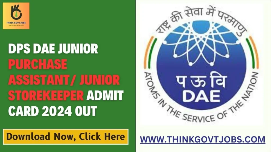 DPS DAE Admit Card 2024 Out
