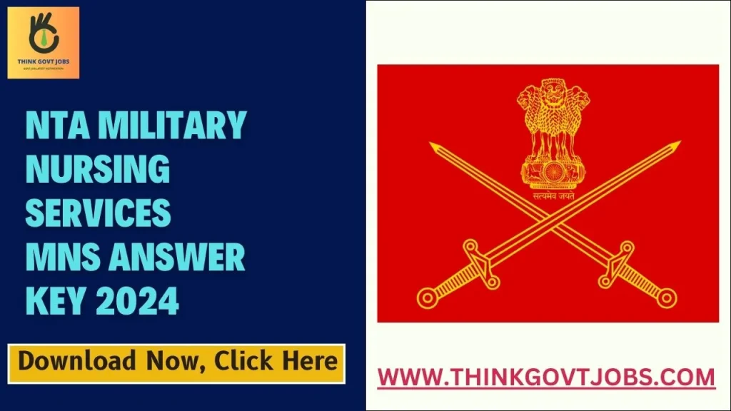 NTA Military Nursing Services MNS Answer Key 2024