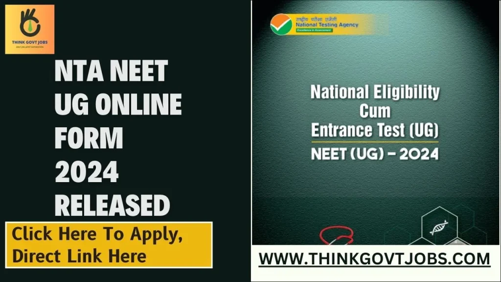 NTA NEET UG Online Form 2024