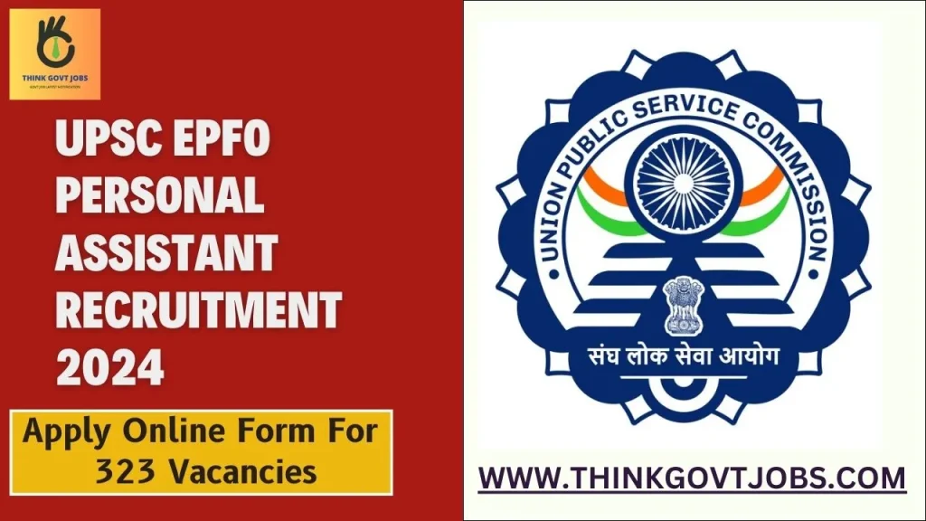 UPSC EPFO Personal Assistant Recruitment 2024