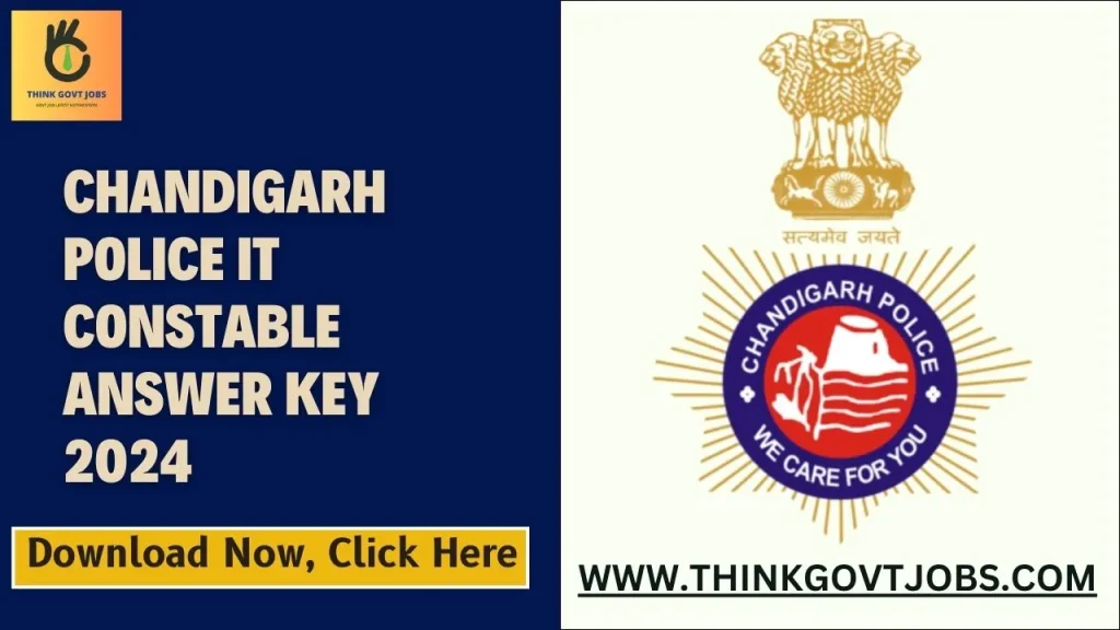 Chandigarh Police IT Constable Answer Key 2024