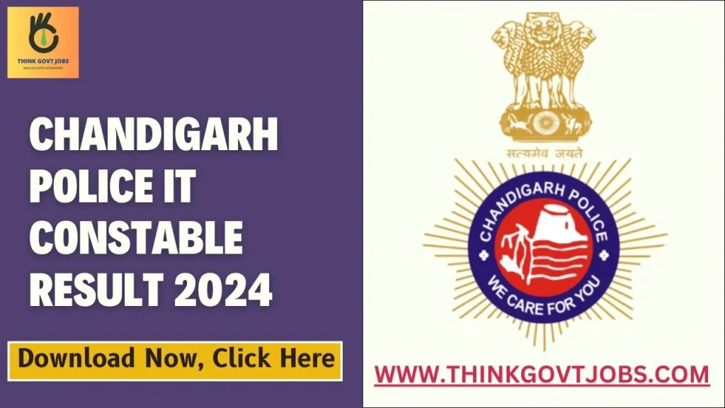 Chandigarh Police IT Constable Result 2024