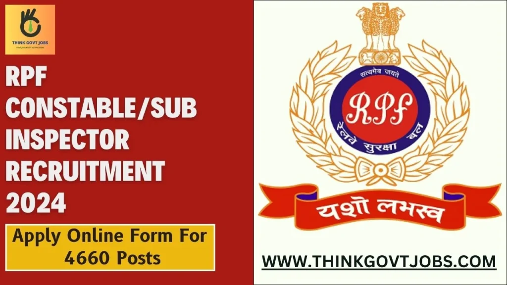 RPF Constable/Sub Inspector Recruitment 2024 