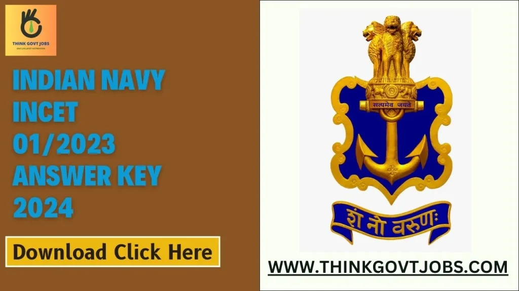 Indian Navy INCET 01/2023 Answer Key 2024