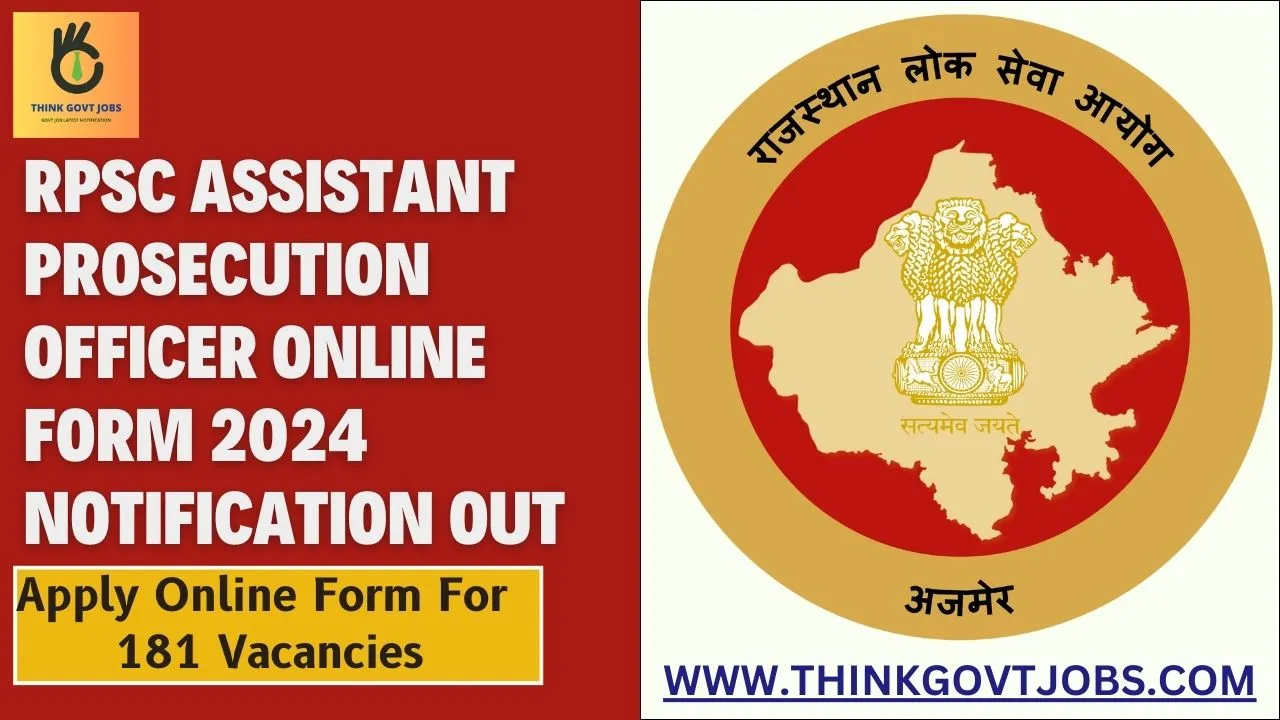 Rpsc Assistant Prosecution Officer Vacancy 2024 Rpsc Assistant Prosecution Officer Vacancy 2024
