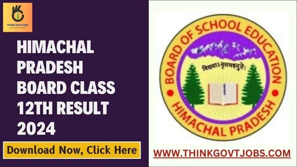Himachal Pradesh Board Class 12th Result 2024