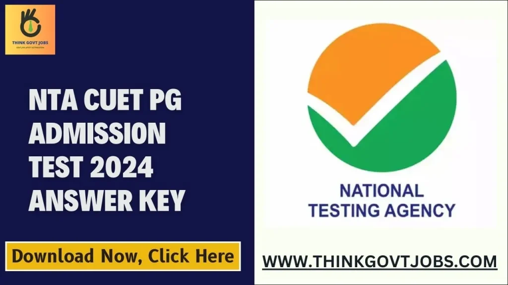 NTA CUET PG Admission Test 2024 Answer Key
