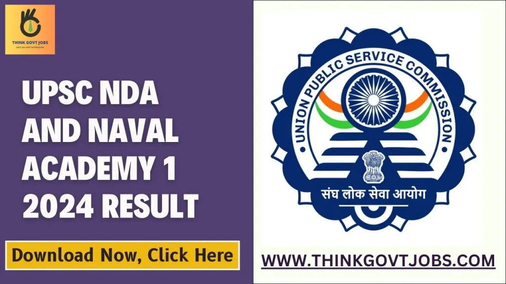 UPSC NDA and Naval Academy I 2024 Result