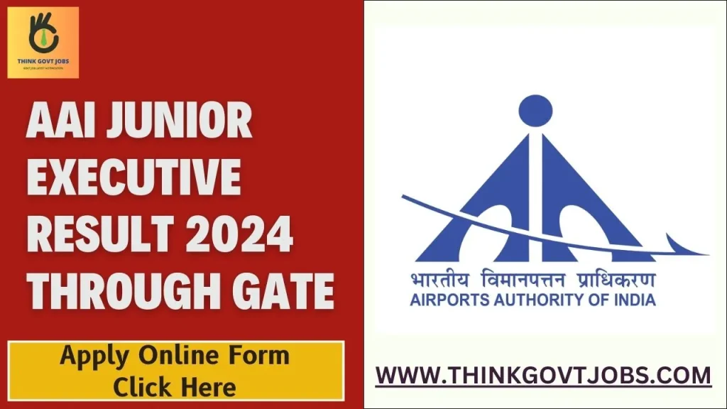 AAI Junior Executive Result 2024 Through GATE