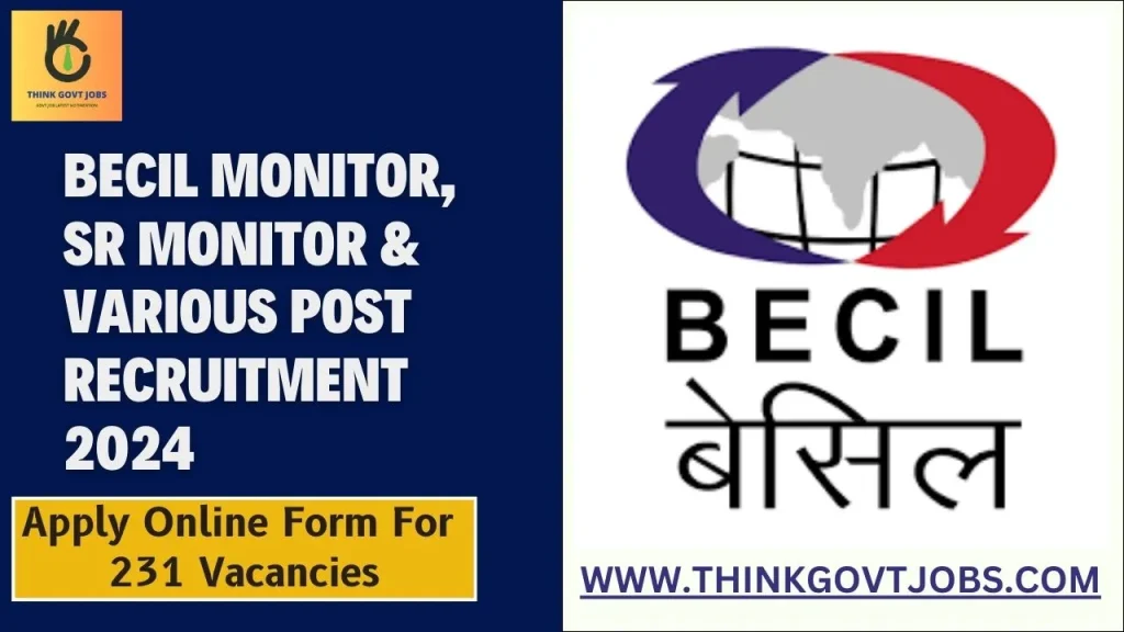 BECIL Various Post Recruitment 2024