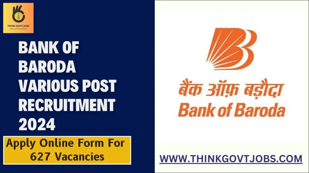 Bank of Baroda Various Post Recruitment 2024