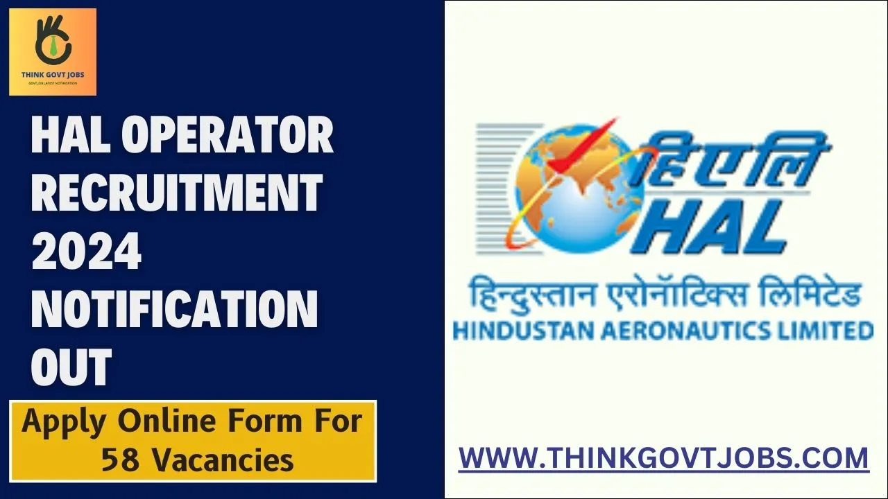 HAL Operator Recruitment 2024
