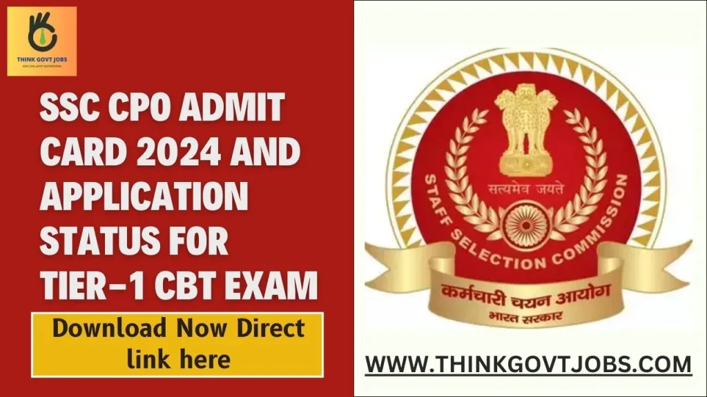 SSC CPO Admit Card 2024