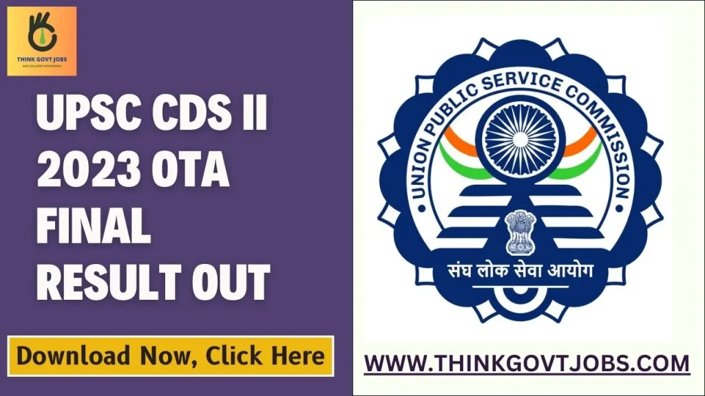 UPSC CDS II 2023 OTA Final Result