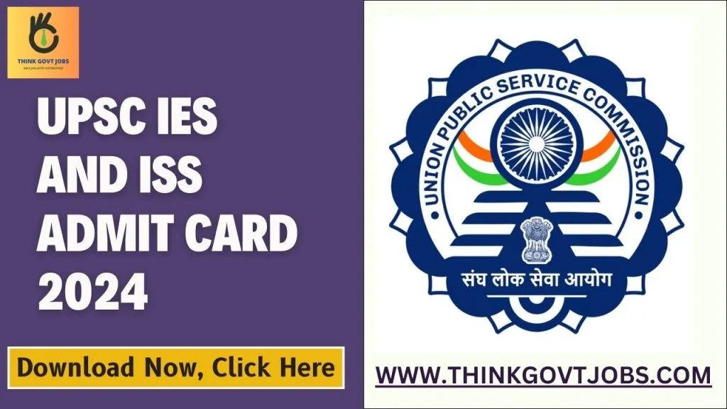 UPSC IES And ISS Admit Card 2024