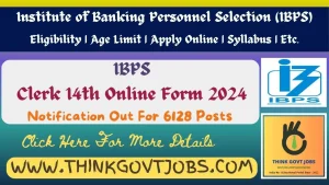 IBPS Clerk 14th Online Form 2024