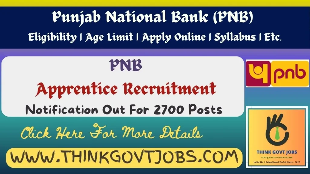 PNB Apprentice Recruitment 2024 