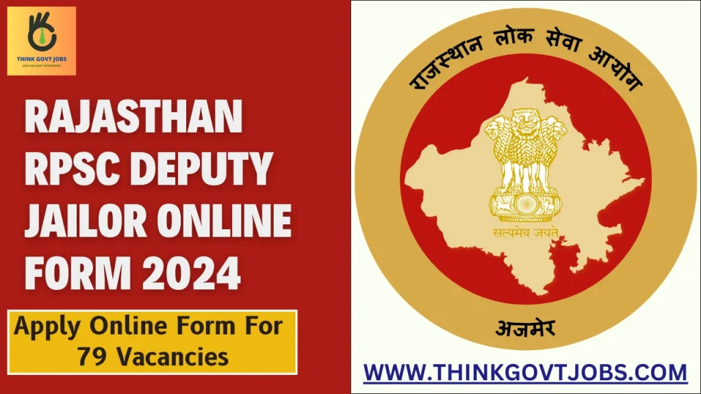 Rajasthan RPSC Deputy Jailor Online Form 2024 