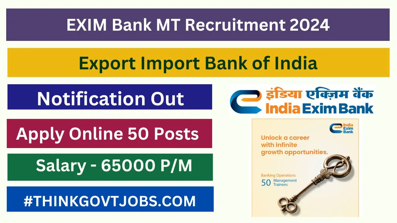 EXIM Bank MT Recruitment 2024