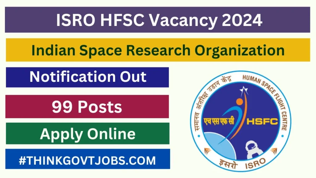 ISRO HFSC Vacancy 2024