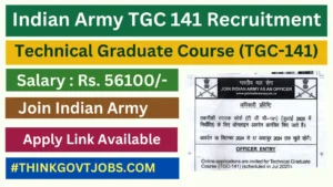 Indian Army TGC 141 Recruitment 2024