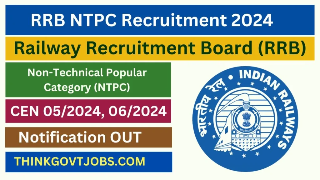 RRB Railway NTPC Recruitment 2024