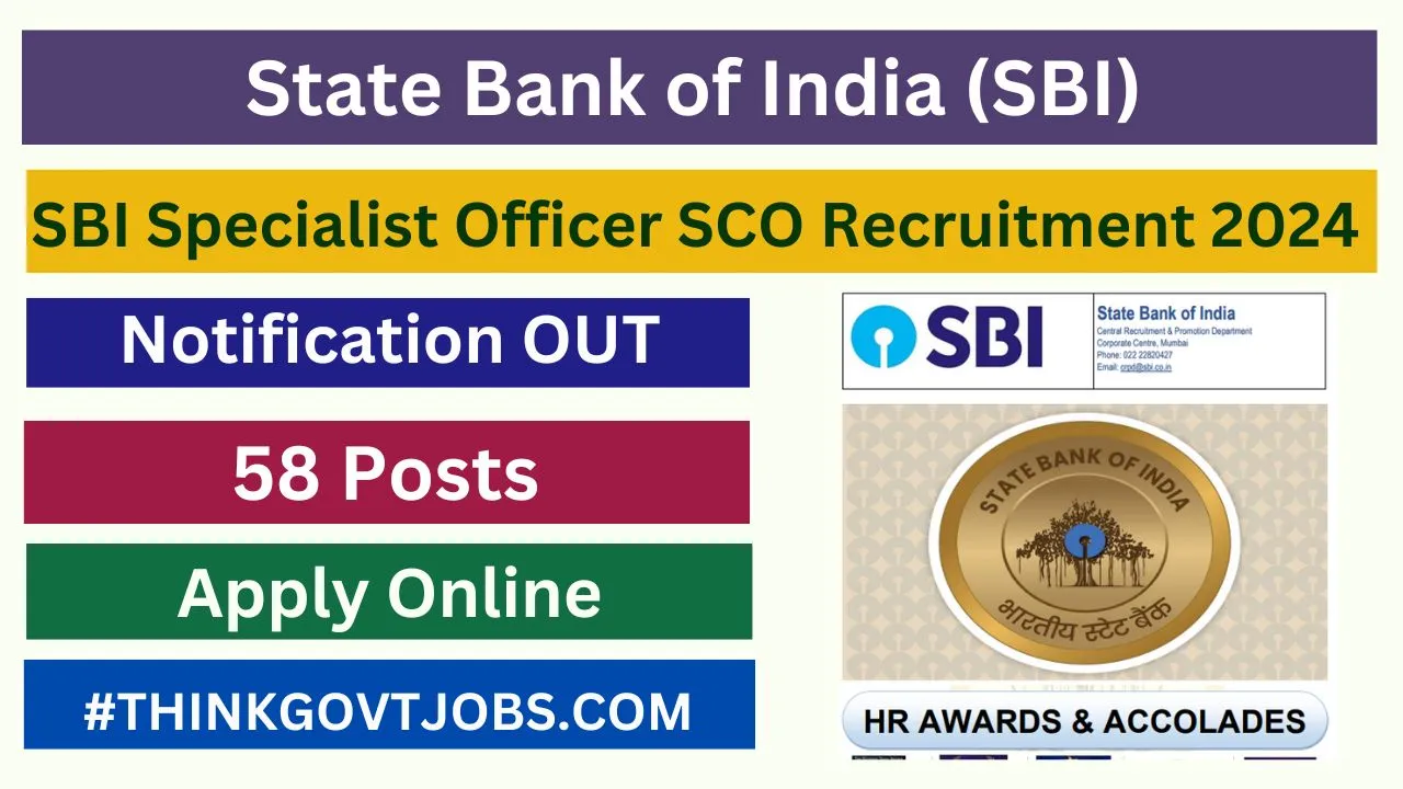 SBI Specialist Officer SCO Recruitment 2024