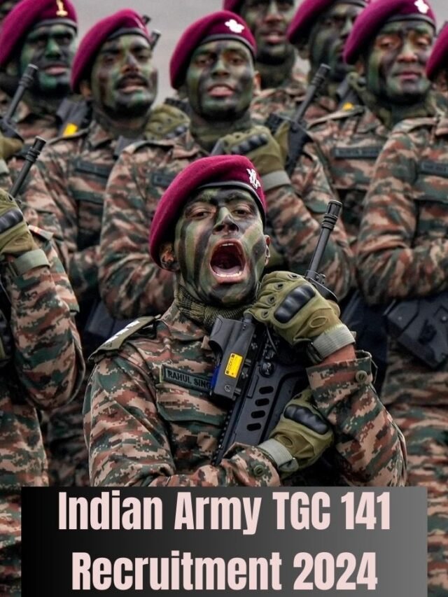 Indian Army TGC 141 Online Form 2024