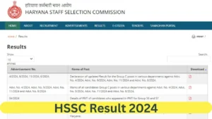 HSSC Result 2024