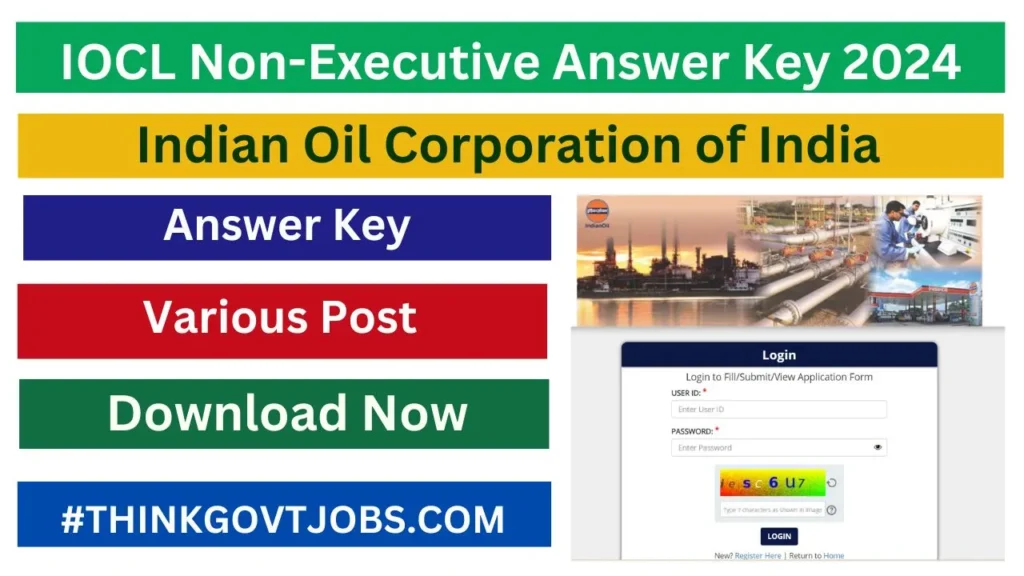 IOCL Non-Executive Answer Key 2024