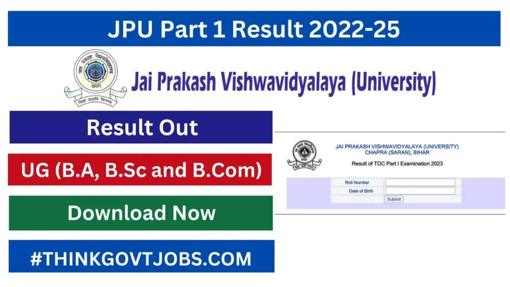 JPU Part 1 Result 2022-25