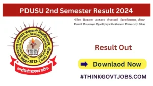 PDUSU 2nd Semester Result 2024