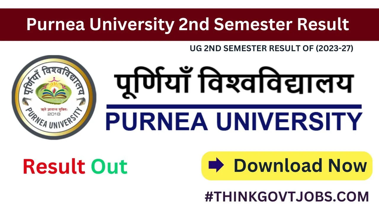 Purnea University 2nd Semester Result 2024