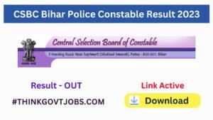 CSBC Bihar Police Constable Result 2023