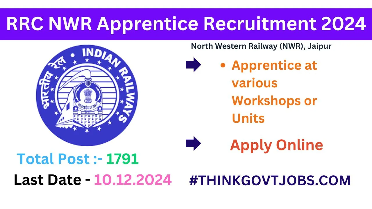 RRC NWR Apprentice Recruitment 2024