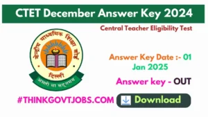 CTET December Answer Key 2024