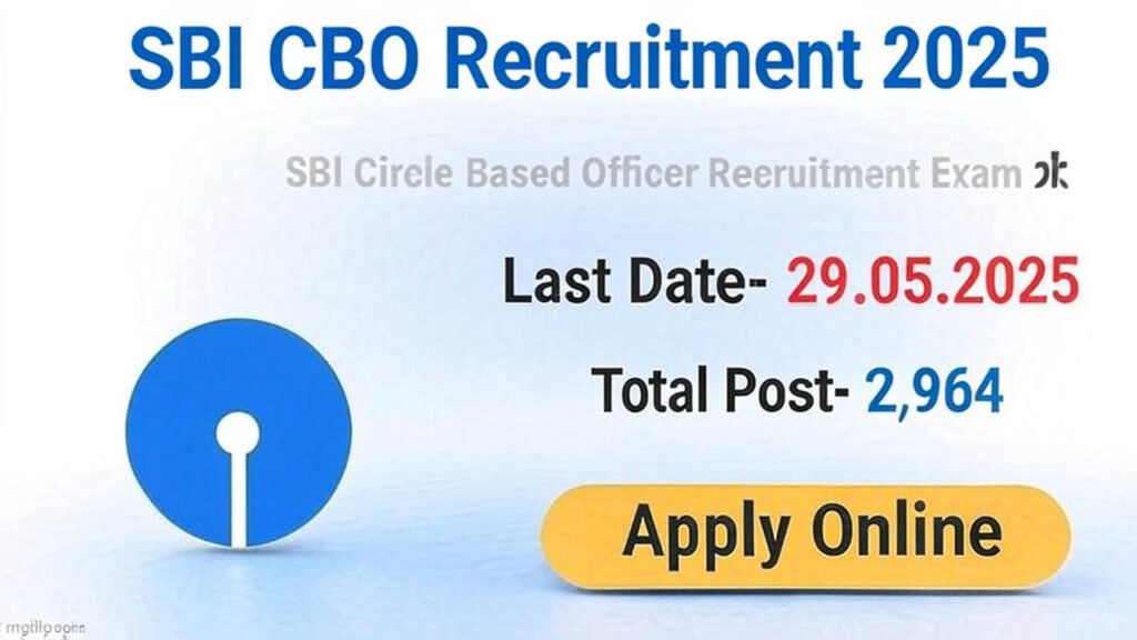SBI Bank 2964 CBO Recruitment 2025