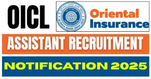 Oriental Insurance 500 Assistant Recruitment 2025 Apply Online for Assistant Posts